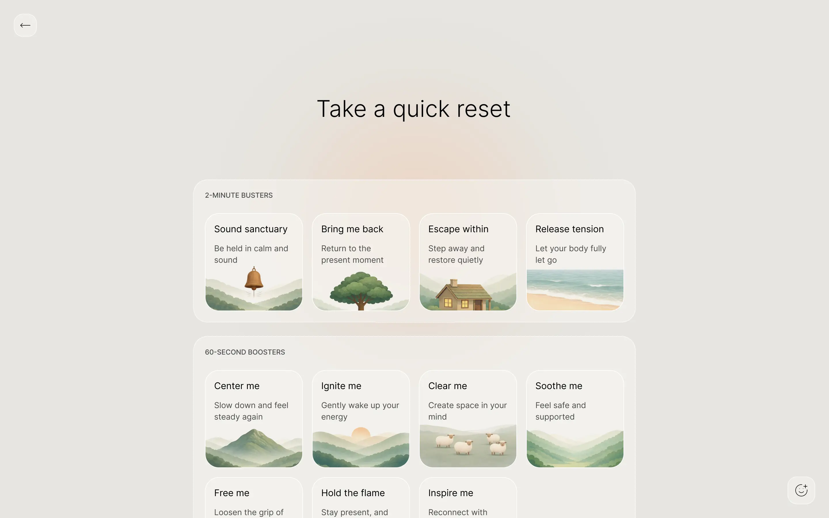 Mindfulness tools